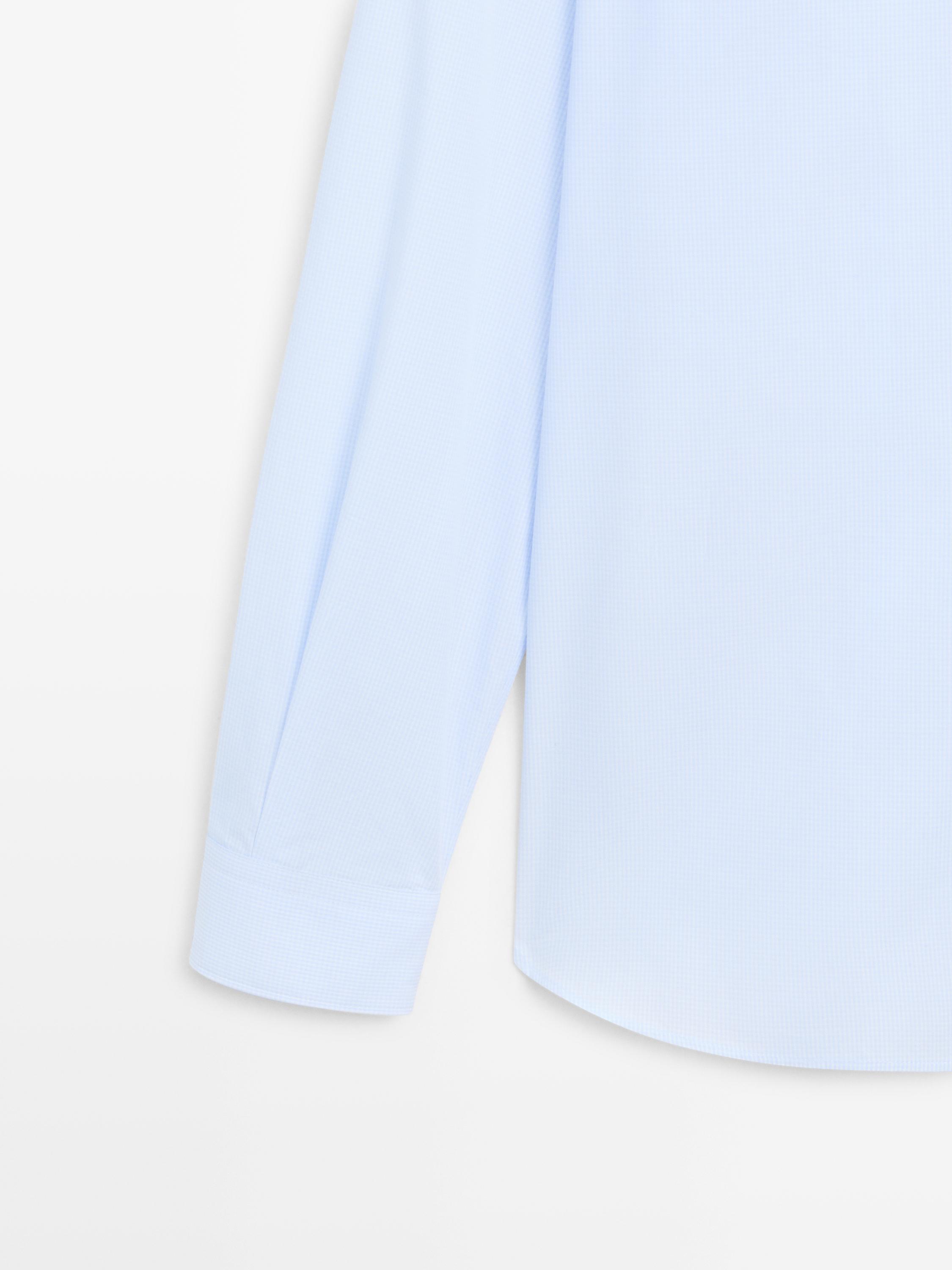 Slim fit 100% cotton shirt